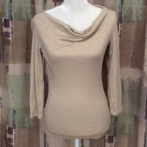 New INC gold shimmer top